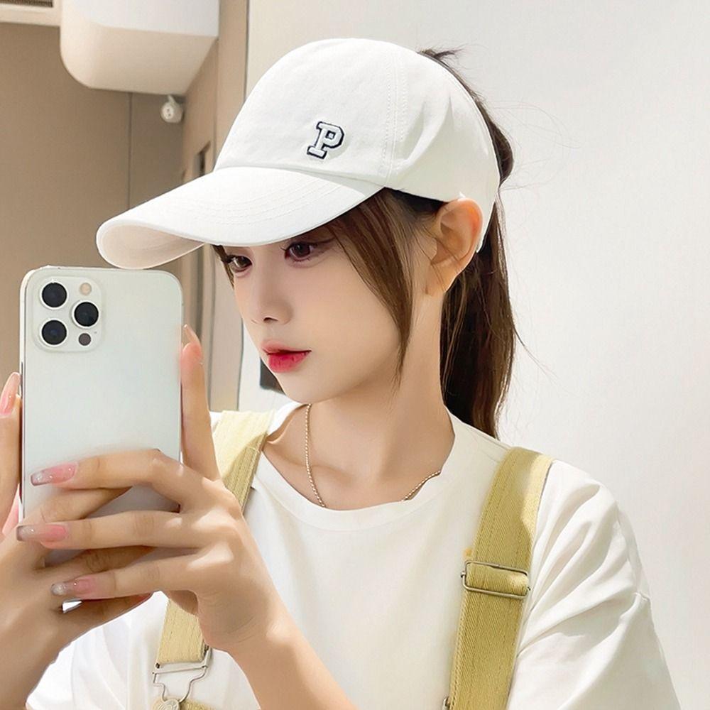 Hat Embroidered Letter Cotton Sports Hat Korean Style Caps Sun Hat Baseball Cap Girl Baseball Hat