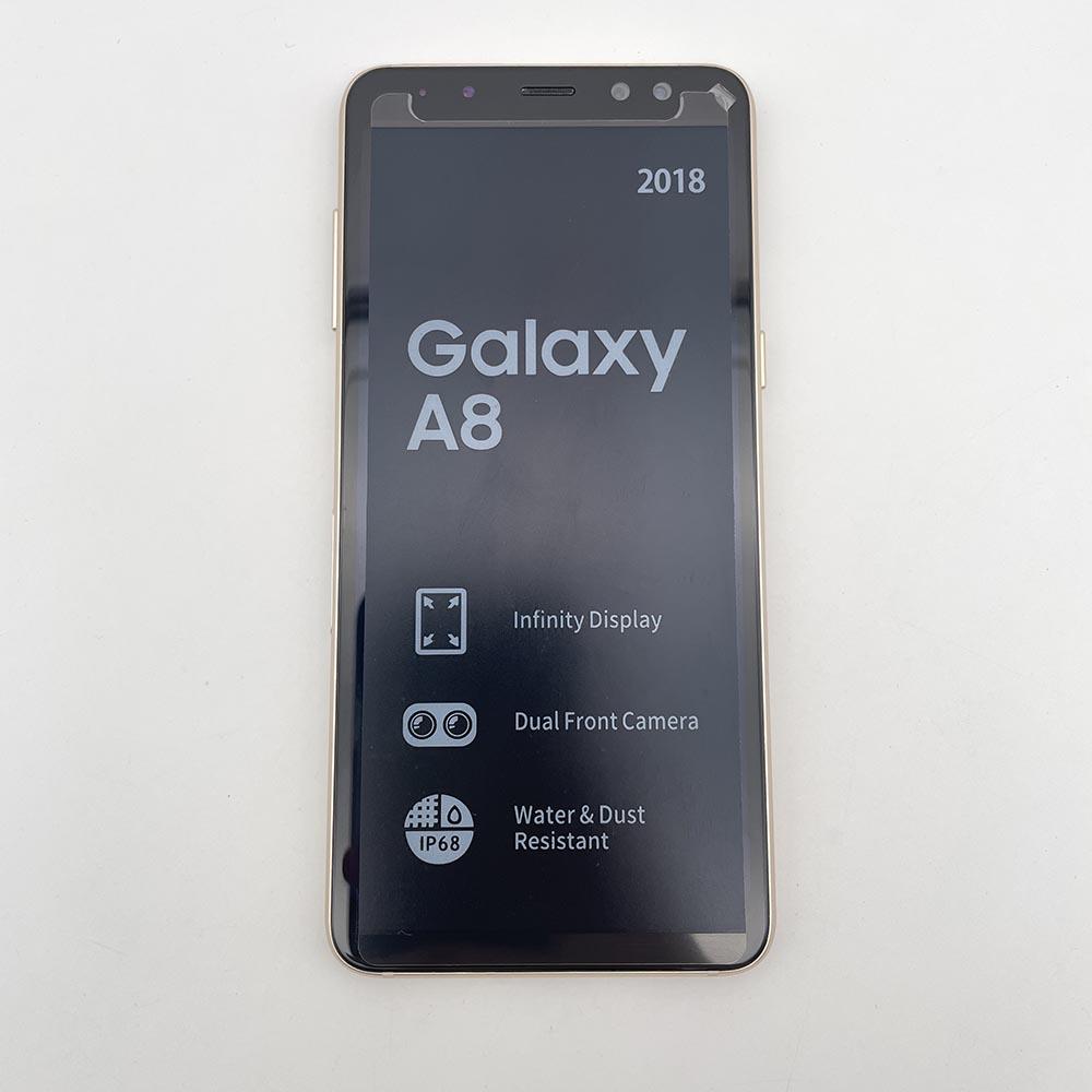 Restauruotas Samsung Galaxy A8 (2018 m) A530F mobilusis telefonas 5,6 colių aštuonių branduolių 16 MP 4 GB RAM 32 GB ROM