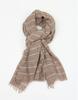 IKALOOK Striped Linen Soft Muffler Mu106