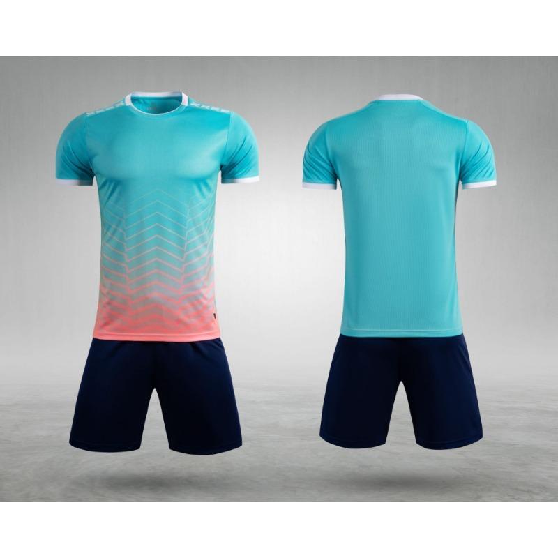 Football Uniform Collection Mens and Womens Short-sleeved Football Jerseys Childrens Student Training and Competition Uniforms