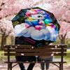 1pc Unicorn Cloud Pattern Umbrella Design Automatic Opening and Closing Umbrella, High-quality Travel Umbrella,  c1128030