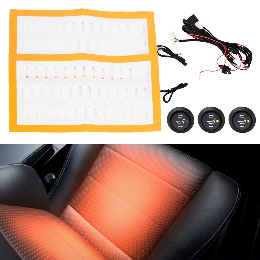 Autositz Heizkissen Überhitzungsschutz Legierungsfaser Schneller DC12V Universal für ATV UTV