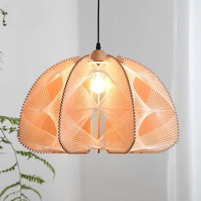 Retro Kreativer Esszimmer Baumwollseil Kronleuchter Schlafzimmer Esszimmer Deckenleuchte Dekorative Beleuchtungskörper E27