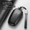 Leather Car Key Cover Case Protection Shell Keychain For Lincoln Continental MKC MKZ MKX Navigator Z Nautilus Aviator Corsair