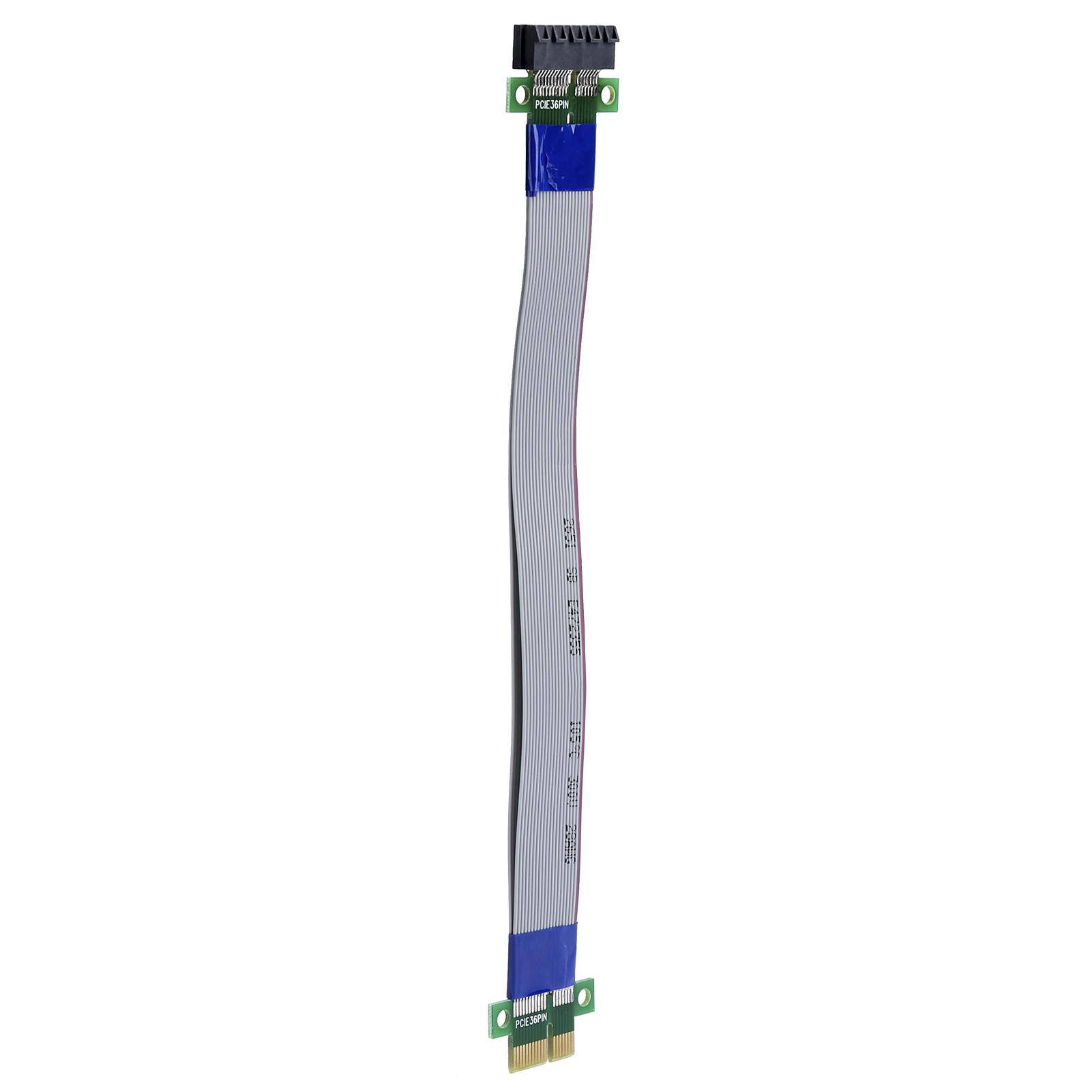 

PCIE Extension Cable 1X Riser Card Extender DoubleSpeed MaletoFemale Adapter Ribbon EP051