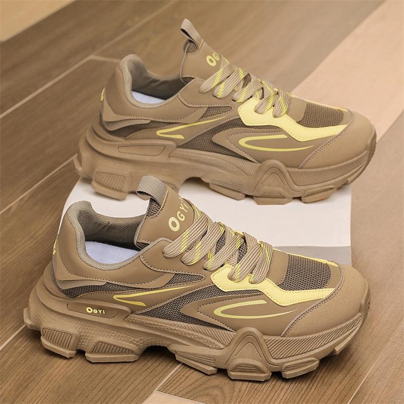 New Men's Shoes Mesh Breathable Fashion Sneakers Non-slip Soft Outdoor Sports Running Shoes Versatile Trendy Casual Shoes