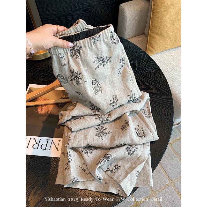 

2025 Summer Women s Slimming Denim Bucket Hat Commuter Pants M