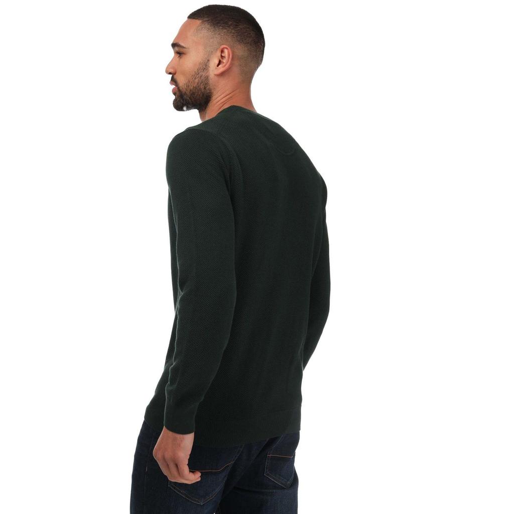 Gant Mens Cotton Pique Crew Neck Sweatshirt
