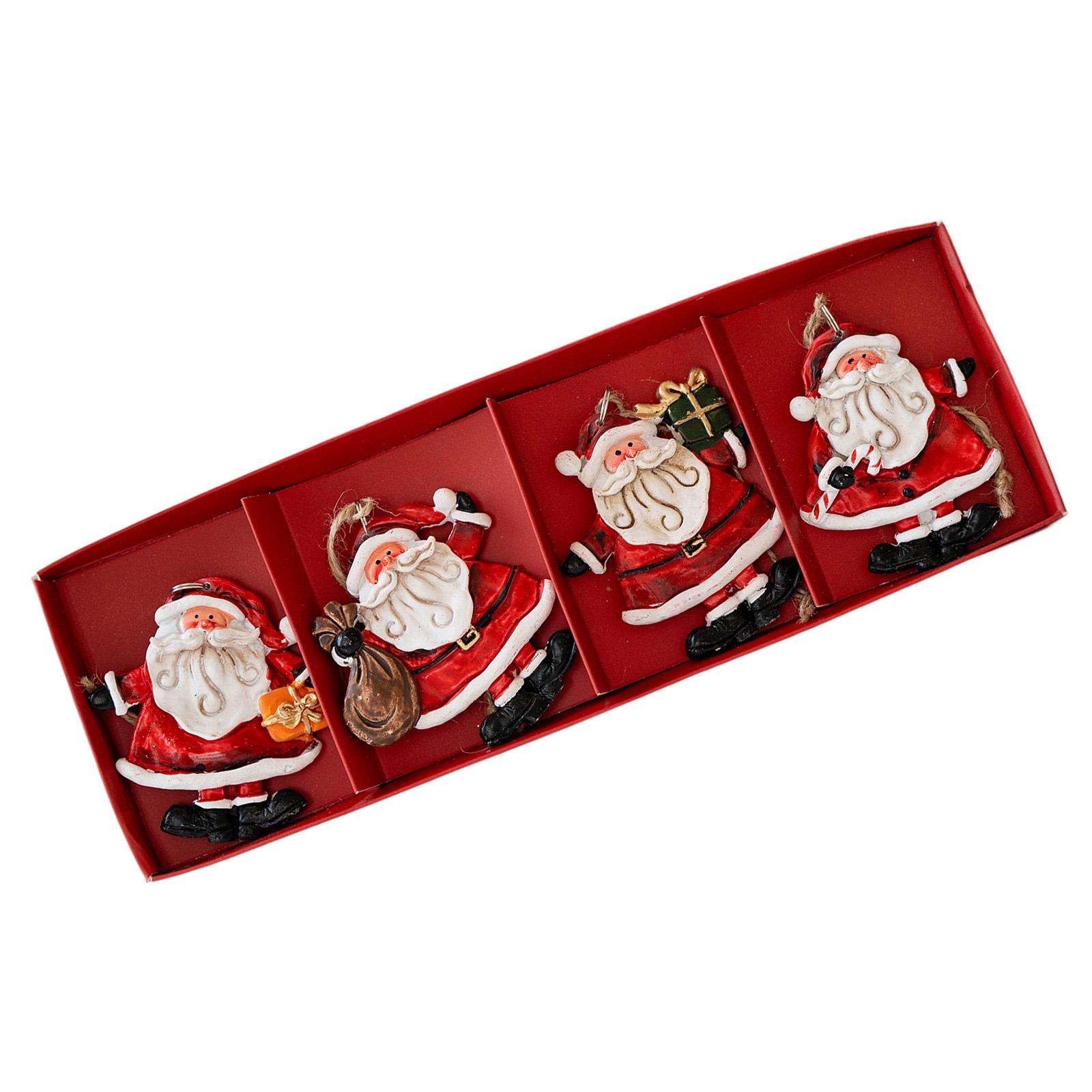 

Miniature Resin Santa/Snowman Figures for Dollhouse Decorations Waterproof Holiday Ornaments with Realistic Color A