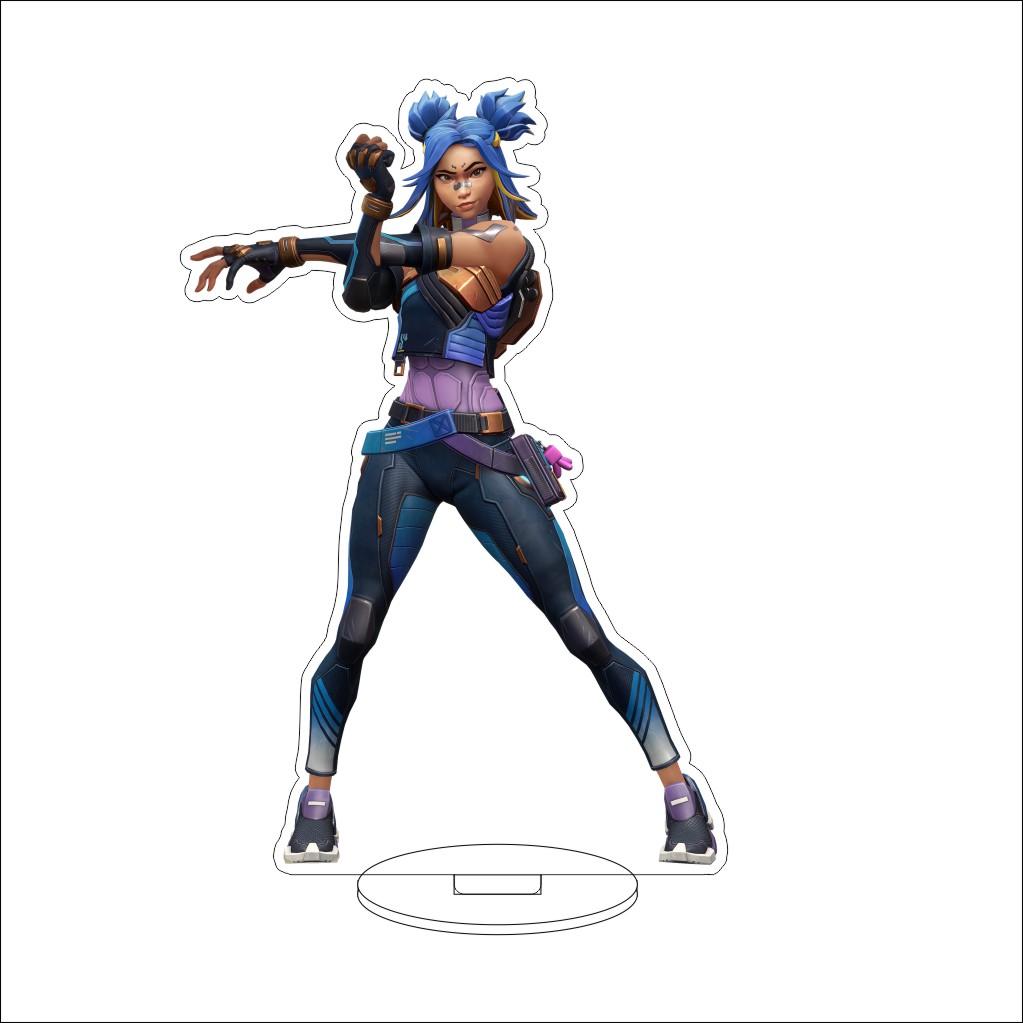 16CM VALORANT Acrylic Stand Model Waylay/Tejo/Clove/Vyse/Deadlock Figure Stand Halloween Gifts