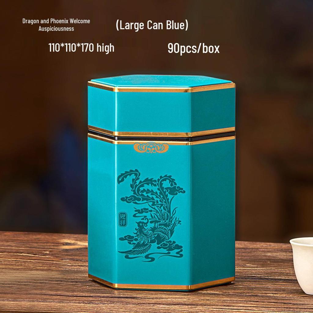 50g Chinese Style Sealed Tea Can for Black and Green Tea