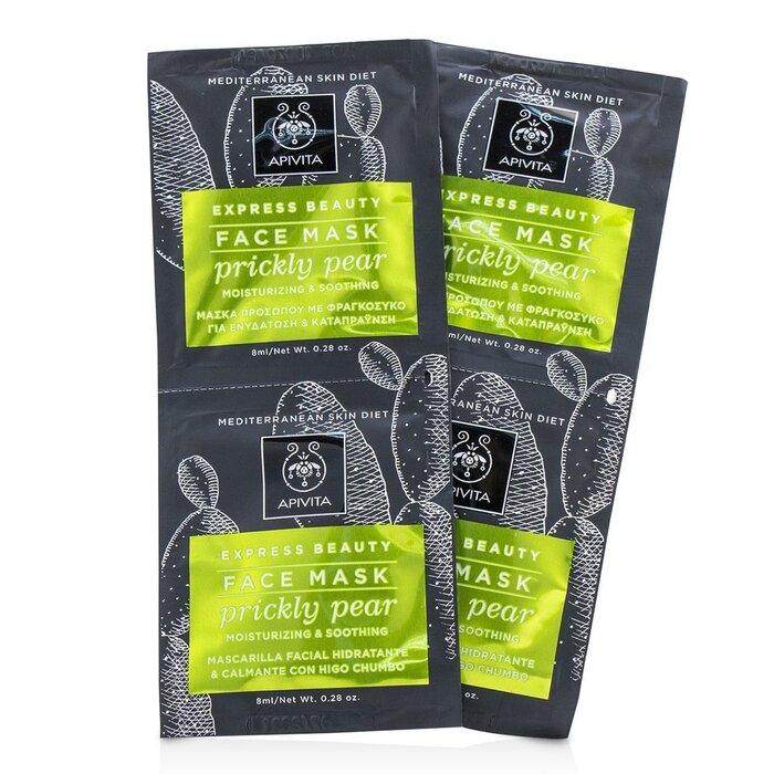APIVITA Express Beauty Face Mask with Prickly Pear (Moisturizing & Soothing)