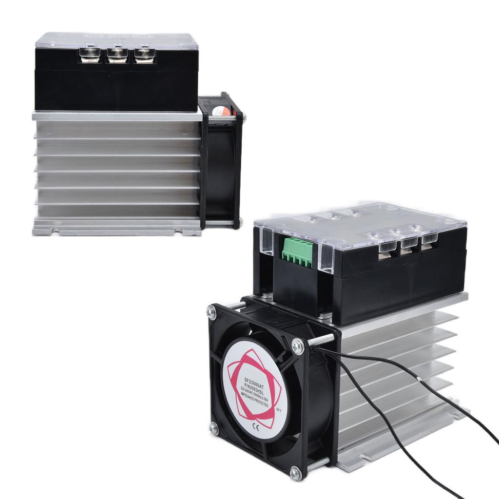 Solid State Voltage Regulator Thyristor 3 Phase Temperature Dimming Control Equipment 380VAC(TSR 40WA S With Radiator)