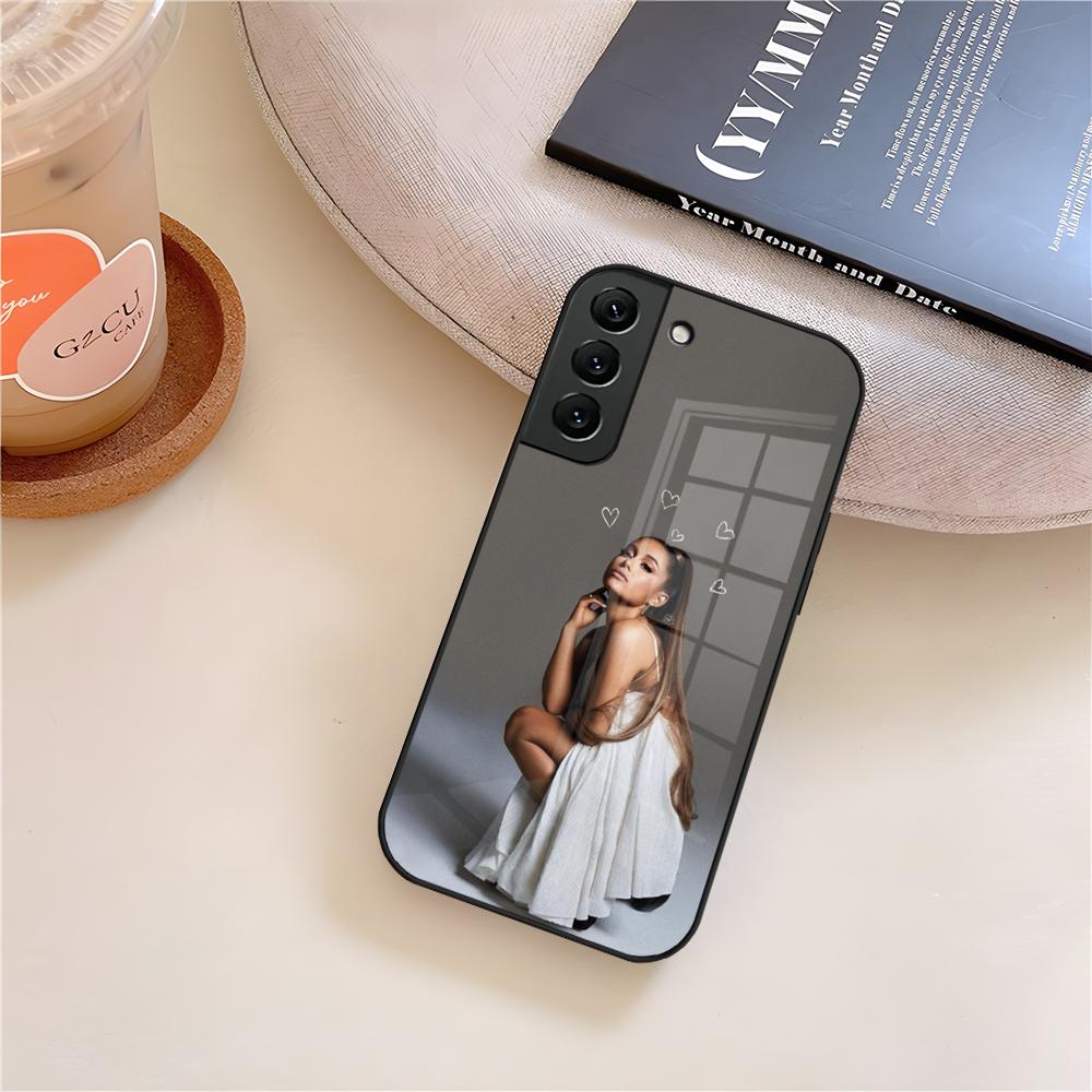 A- ArianaS G-GrandeES Phone Case Glass For Samsung Galaxy S26 S25 S23 S24 S21 S22 S20 Ultra Fe Plus A15 A14 Cover