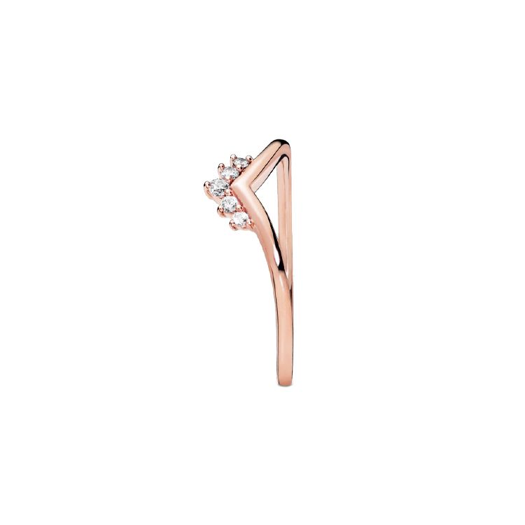 Pandora Roségold Wishbone Ring Damenringe 188282CZ