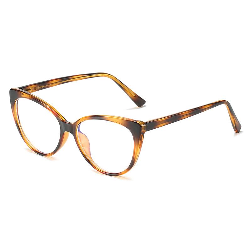 Material Insert Retro Personalized Cat Eye Women'S Glasses Frame, Supply Flat Mirror Women