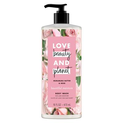 Bountiful Moisture Body Wash, Murumuru Butter & Rose 16 Fl Oz