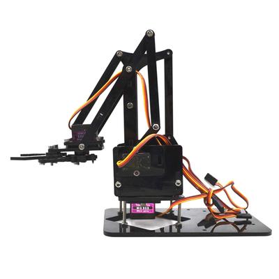 Roboterarm-Kit Acryl für Arduino Lernset Motorisierter Roboterarm Kinder Wissenschaftskit für Mittelstufe/Hochschüler