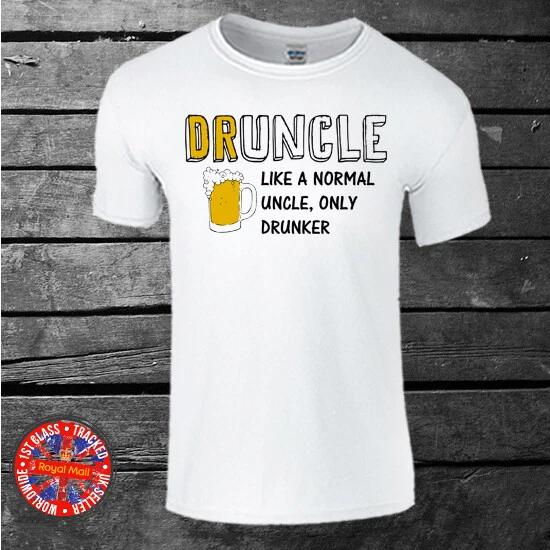 Druncle Mens T-shirt Present Family Uncle Gift Birthday Christmas 3XL
