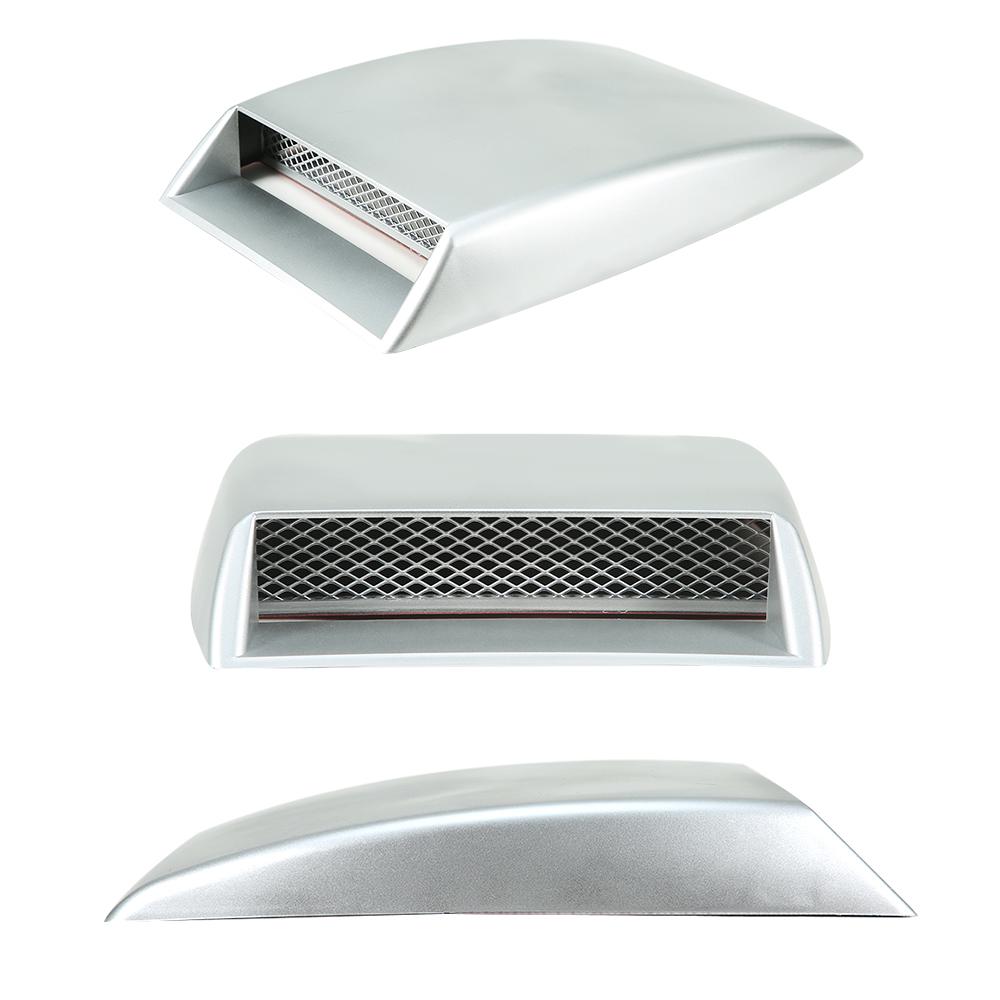 1PC Universal Car Decorative Air Flow Intake Hood Scoop Bonnet Supply Vent Sticker Cover Hood Universal Car Accessories