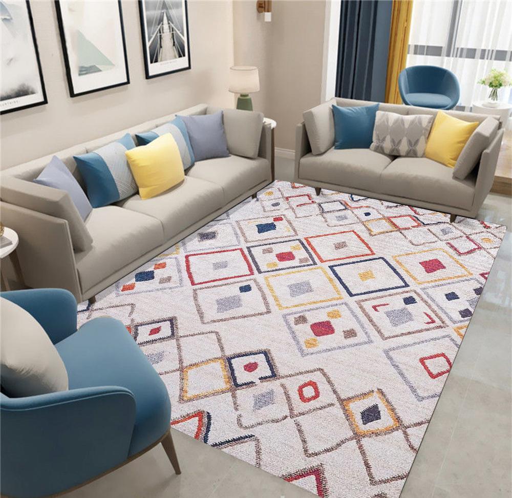 Moroccan Bohemian Style Carpet Living Room Sofa Bedroom Entrance Door Mat Non-Slip Cartoon Kawaii Home Decoration Girl Child Rug