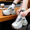 Showing feet Small man thick-soled inner height increase Daddy shoes Women's spring and autumn new mesh sports casual shoes
