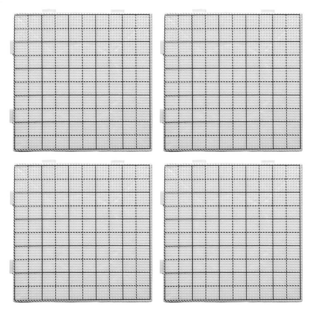 Fuse Beads Pegboards Square Heat Resistant Reusable Melting Beads Mat with Picking Tool for Beading Art Projects Pattern Making