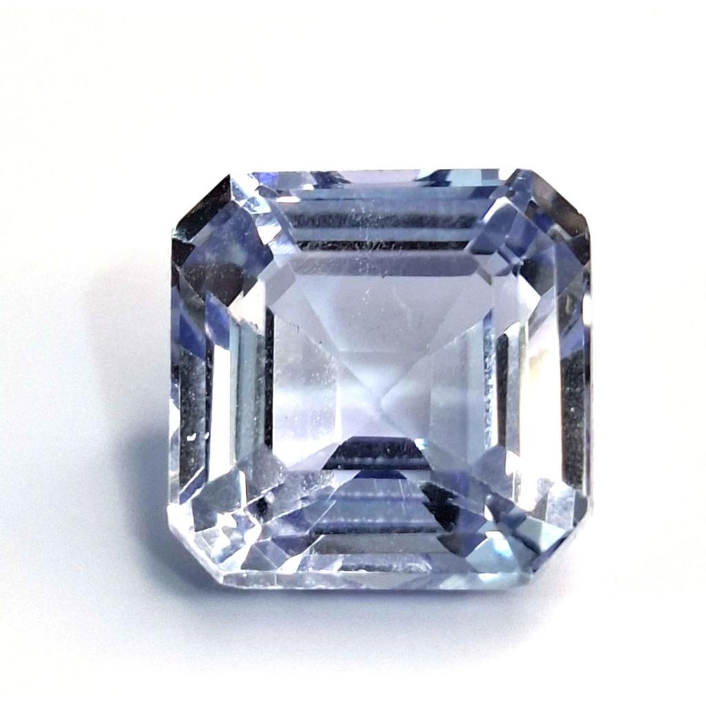 Light Blue Sapphire Natural 8-10 Ct Asscher Cut Beautiful Certified Gemstone