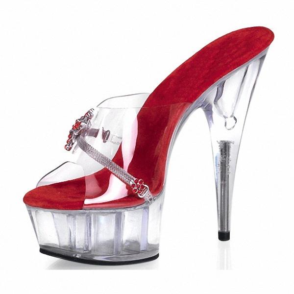 

15Cm fashion small fringed elegant color round head color core crystal women s shoes Roman lace-up high-heeled sandals 42 красный