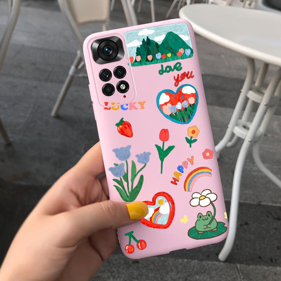 For Xiaomi Redmi Note 11 Pro Case Redmi Note 11 11S 4G Lovely Pattern Jelly Silicone Soft Cases Cover For Redmi Note11 S 11 Pro