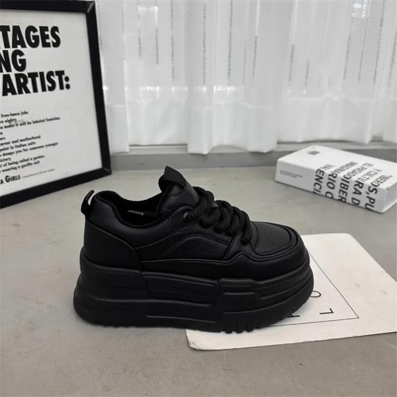  Women's Chunky Sole Forrest Gump Shoes Platform Casual Lace Up Sneakers