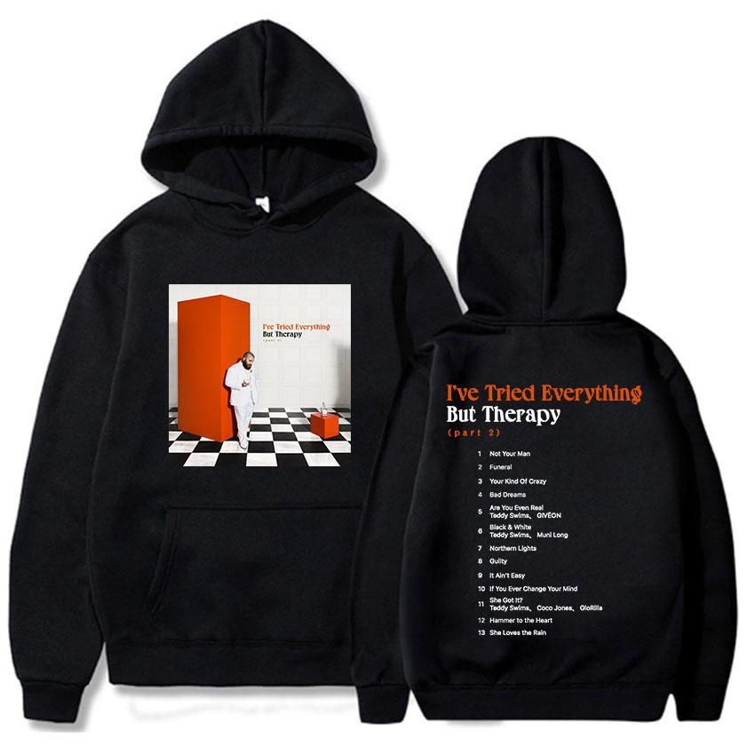 I've Tried Everything But Therapy Party 2 Album Hoodies TeddySwims Famous Singer Printing Sweatshirts Women Clothes