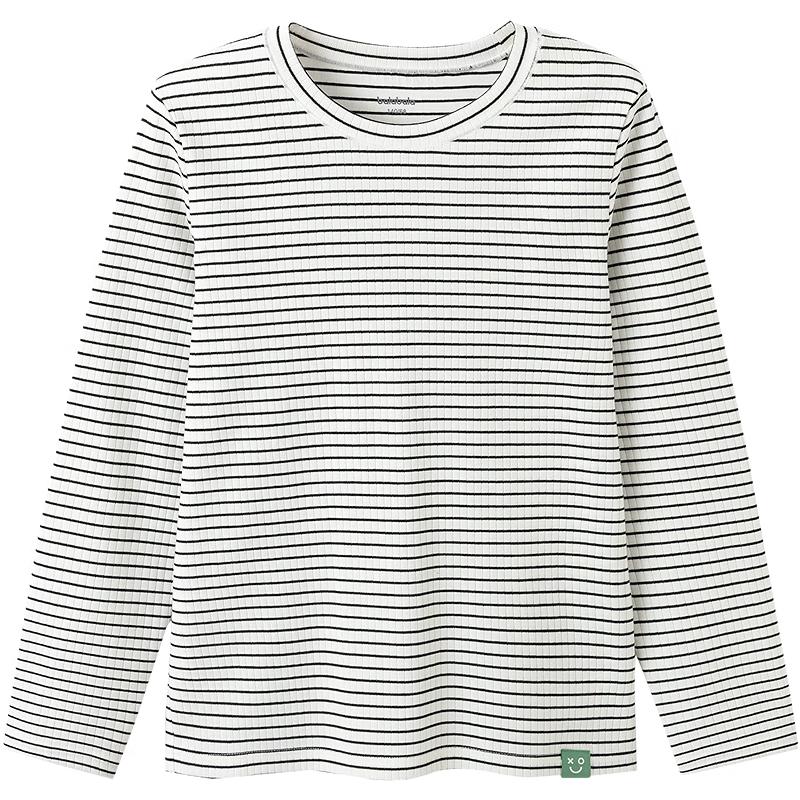 Balabala Kids' Unisex Striped Long-Sleeve T-Shirt