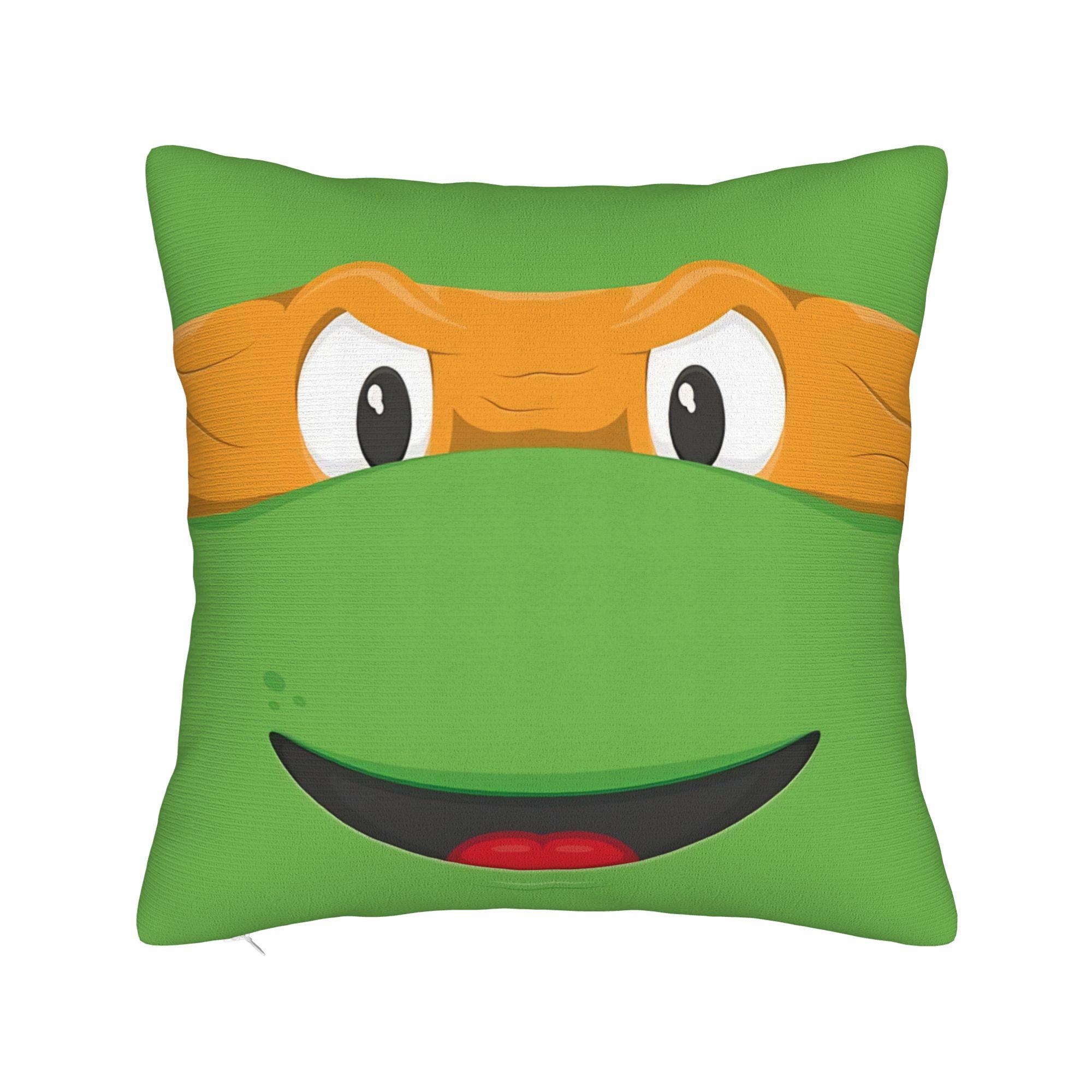 

T-Teenage M-Mutant Ninja Turtles Pillow Cover Cute Funny Pillow Case For Wedding Party Home Decor Comfy Pillowcases Gift 12x12Inch