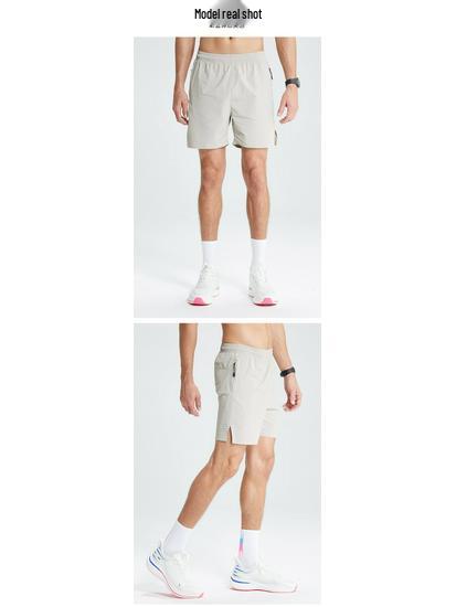 Pánské rychleschnoucí basketbalové šortky z ledového hedvábí - Letní prodyšné 5bodové na běhání, fitness, sport