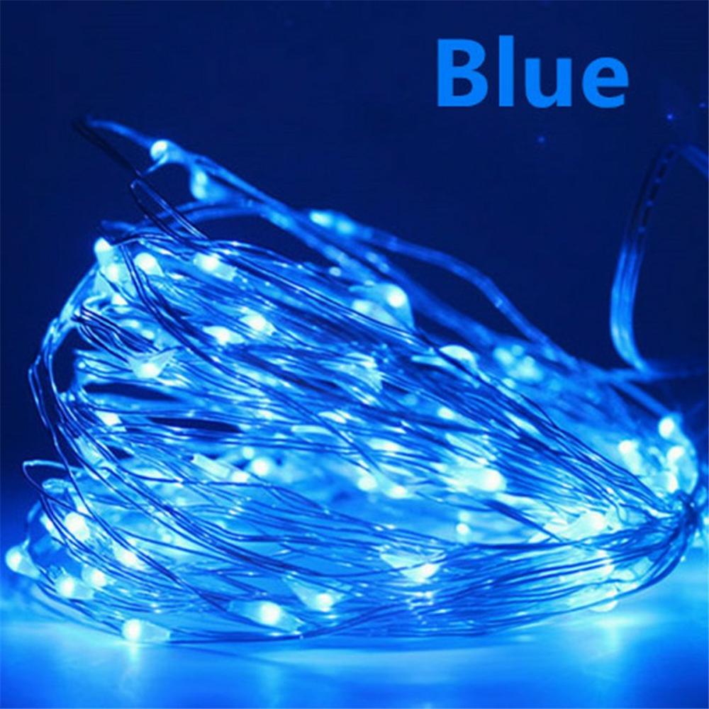 20/50/100 LED USB Fairy String Lights LED USB Copper Wire Garland Holiday Lighting USB Powered Wall Decor Lamp Christmas Decor Halloween Decorations