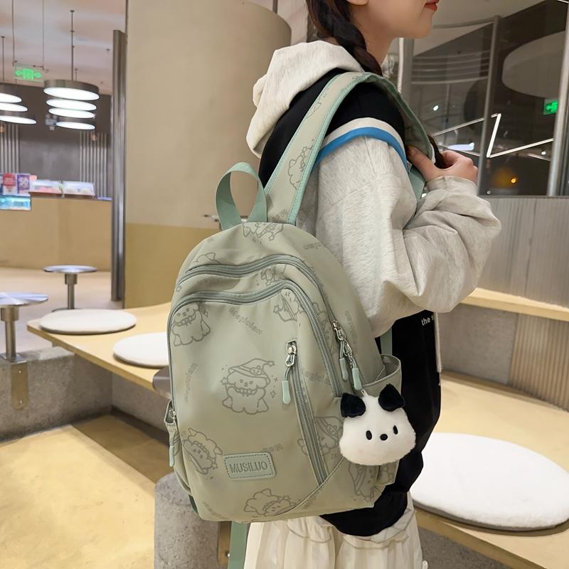 Студенческий школьный рюкзак с мультяшным принтом для девочек — фото 16