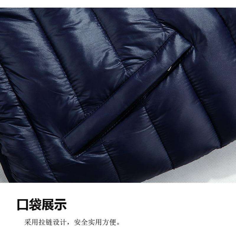 Plus Size Men Casual Thickened Padded Vest Sleeveless Autumn Winter Outerwear