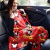 1pc. Mickey Mouse Cartoon Blanket, Home Decor Gift for All Seasons, Soft and Cozy Throw Blanket for friends, Perfect for Bed or Couch, Red Background