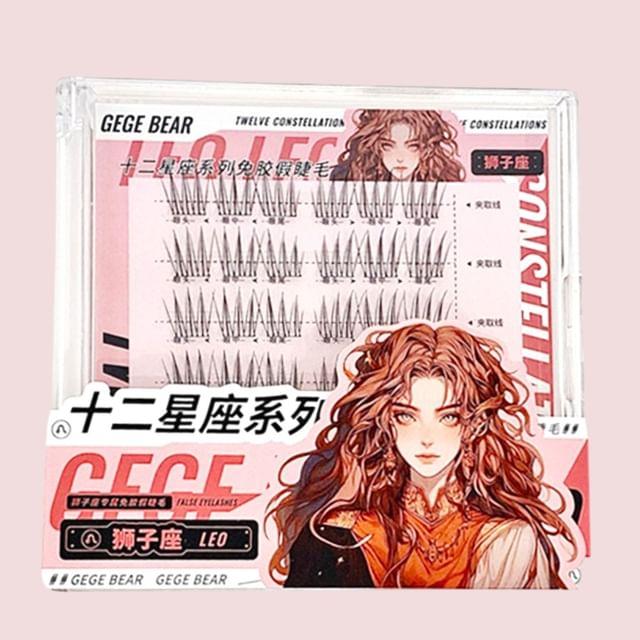 Gege Bear - Twelve Constellations Glue Free False Eyelashes - Leo