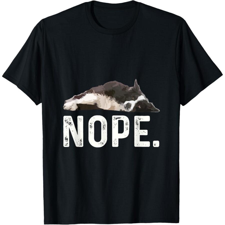 

Nope Lazy Border Collie T-Shirt T-Shirt XXXXXL чорний