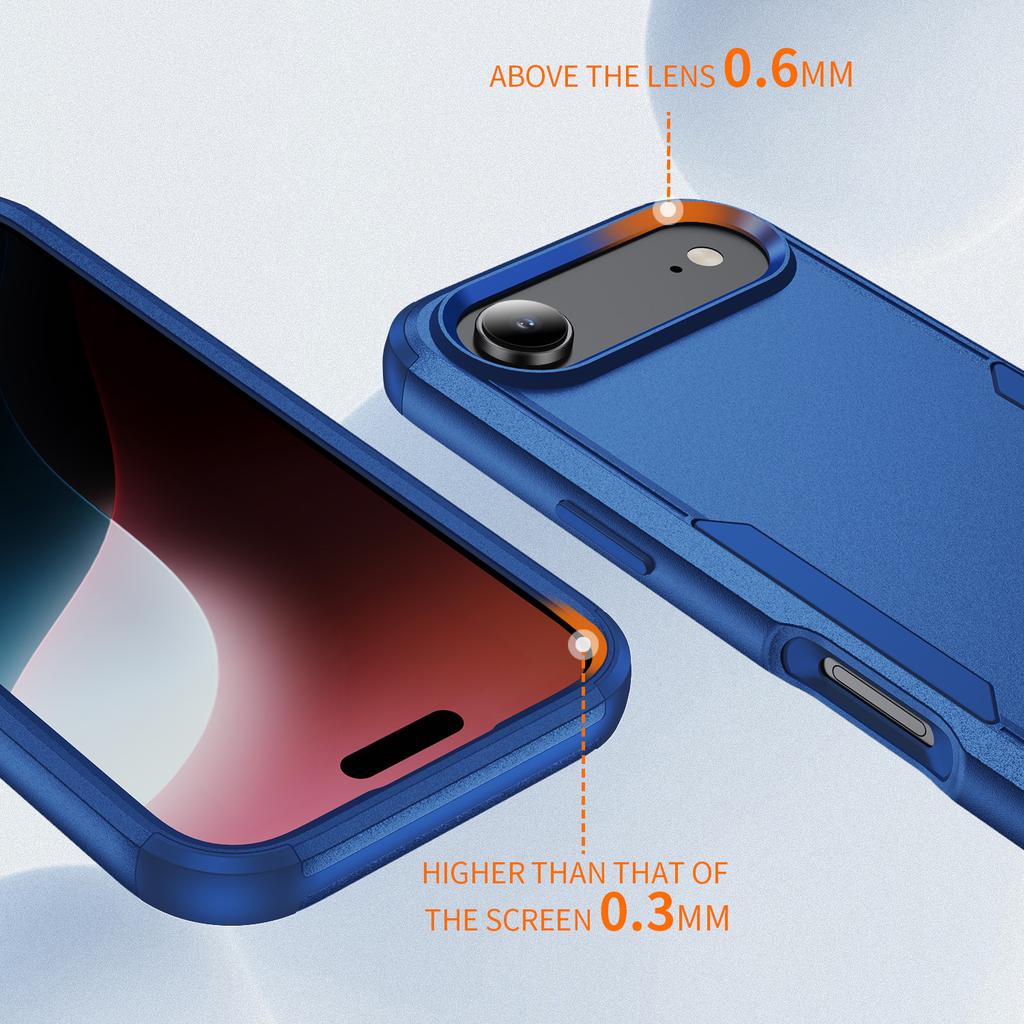 For iPhone Air Case 3 In 1 Shockproof TPU PC Phone Cover