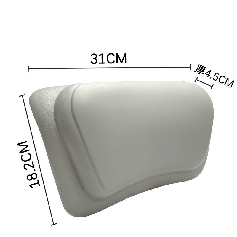 Cuscino Impermeabile Antiscivolo in PU per Vasca da Bagno con Ventose in Silicone - Vestibilità Universale per Casa e Hotel
