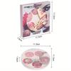 5 Colour Blush Powder Palette Eyes Cheeks Lips 3 in 1 Face Pearlescent Blush Cream Highlighter Contouring Powder Matte Eyeshadow Baked Powder