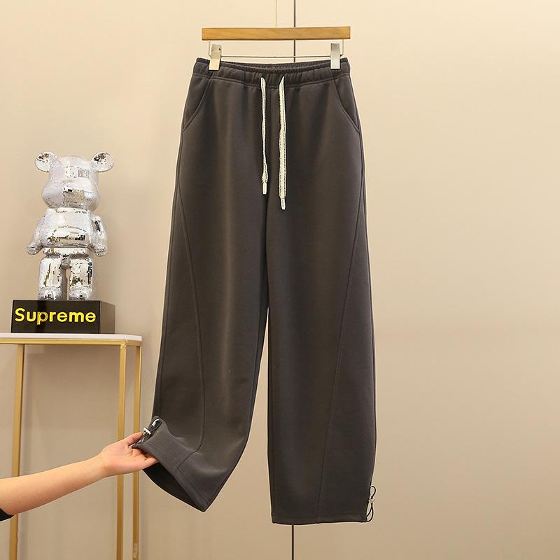 Women's Retro High-Waisted Spicy Girl Ankle-Tie Banana Pants - Autumn Casual Loose Fit Sweatpants
