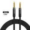 1.1m 1.1mm Jack Male to Male Extension Aux Line Audio Cable for iPhone Samsung Xiaomi Car Headphone Audio Jack Braided Wire