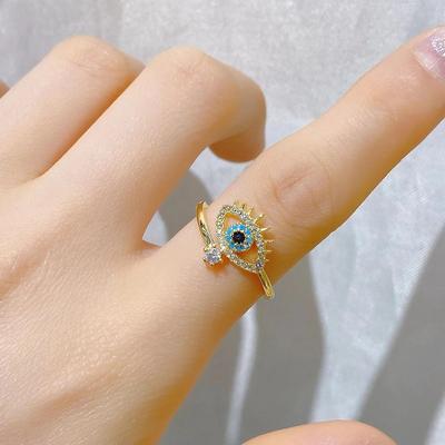 A Blue-eyed Ring - a Simple, Elegant, and Fashionable Piece of Jewelry with a Unique Personality.