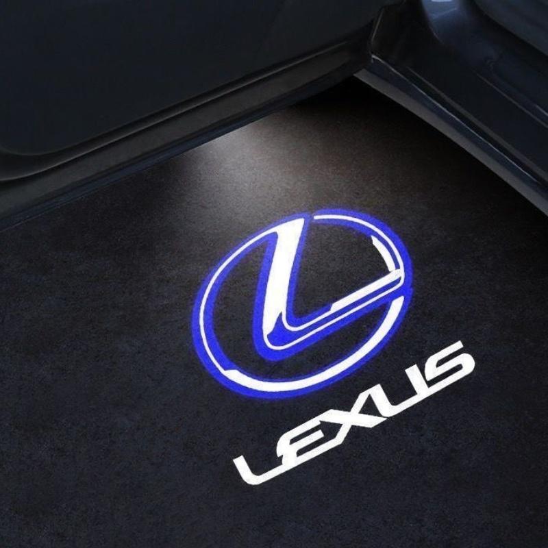 HFHT9 Car Led Welcome Lights Courtesy Projector Ghost Shadow Logo Emblem Light For Lexus IS IS250 IS300 IS350 2006 - 2022 2023 2024