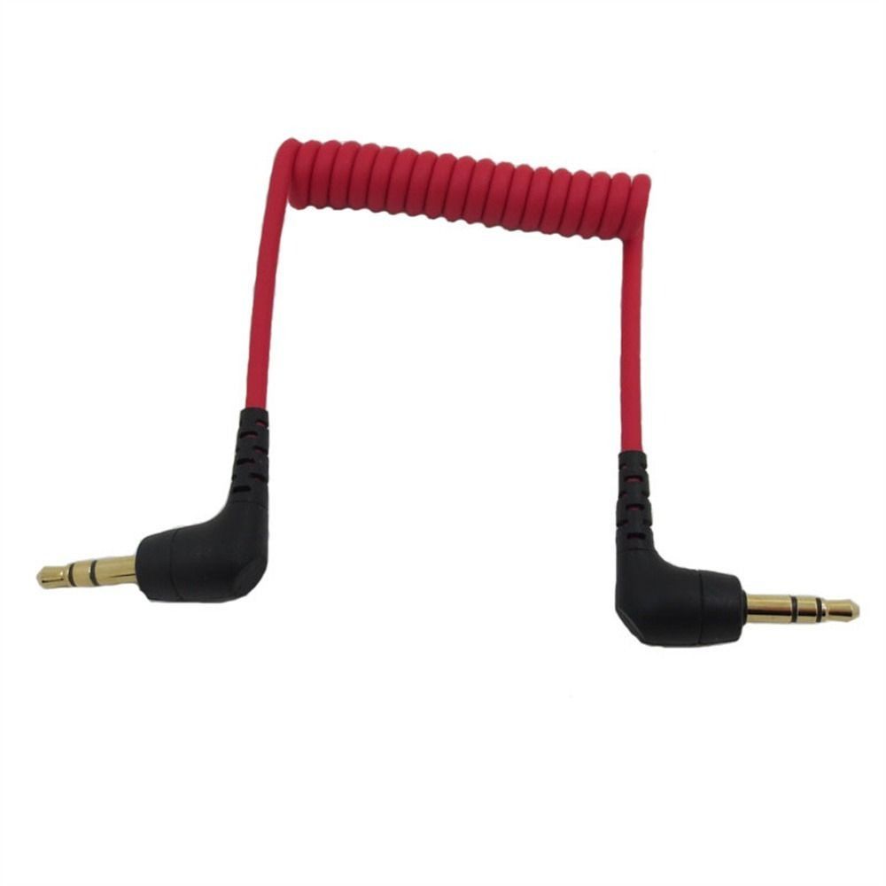 Camera Supplies Microphone To Camera Coiled Microphone Cable TRS To TRS Cable Spring 3.5mm Cable