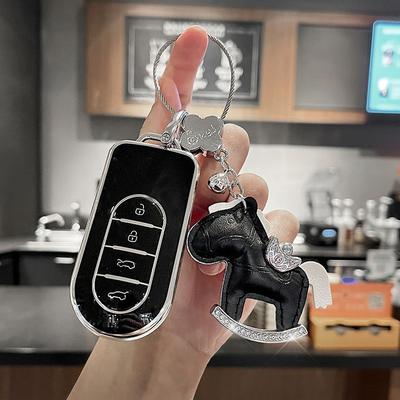 Tpu Key Case For Smart #5 Elf 5 Brabus Pro Premium Remote Keychain Cover Shell Housing Holder Fob Bag Car Accessories